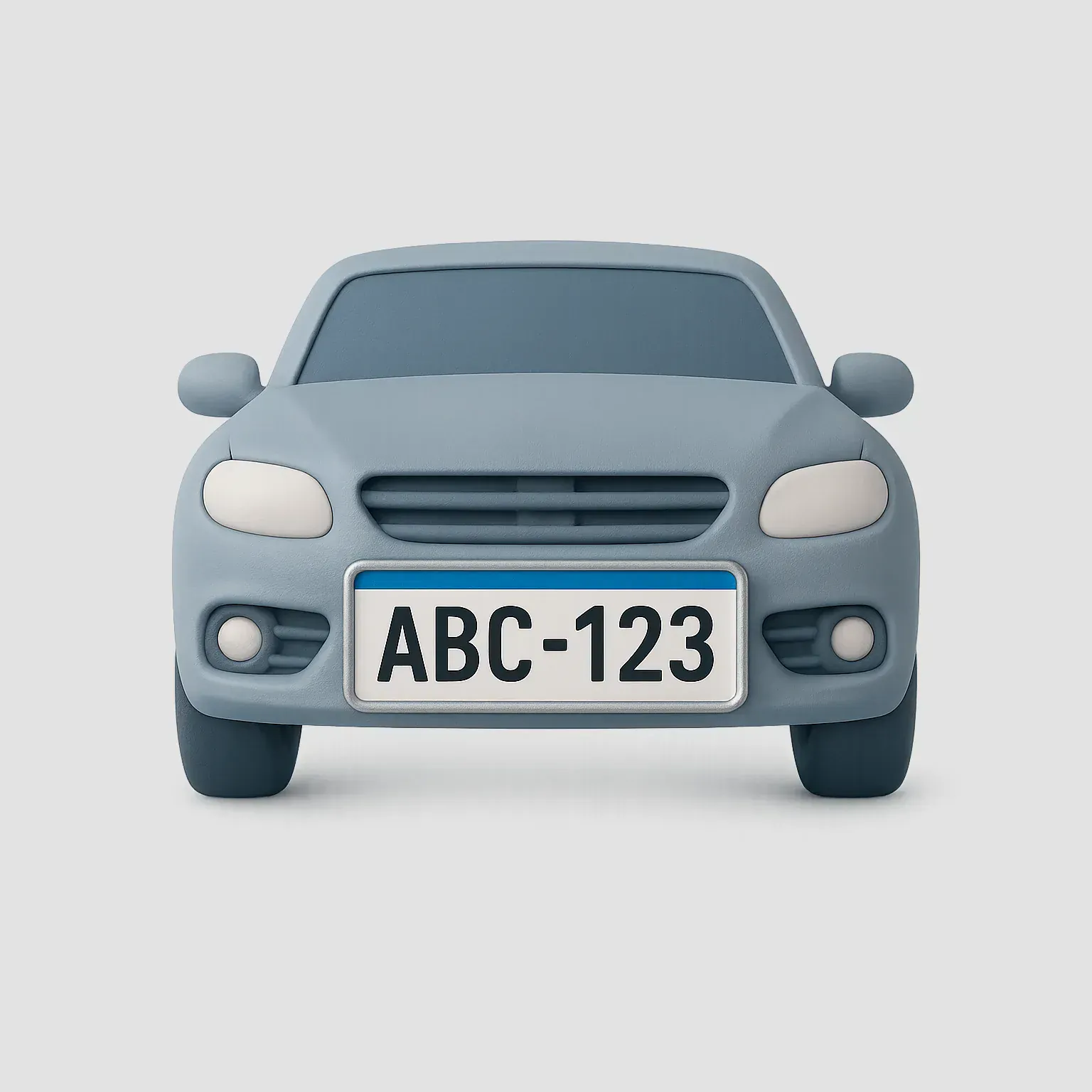 Automóvil con placas siendo escaneadas