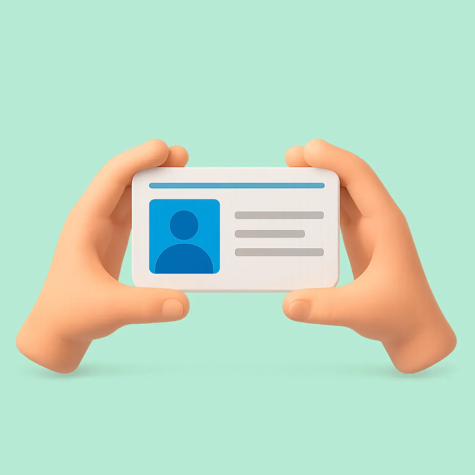 Escaneo de identificación del visitante